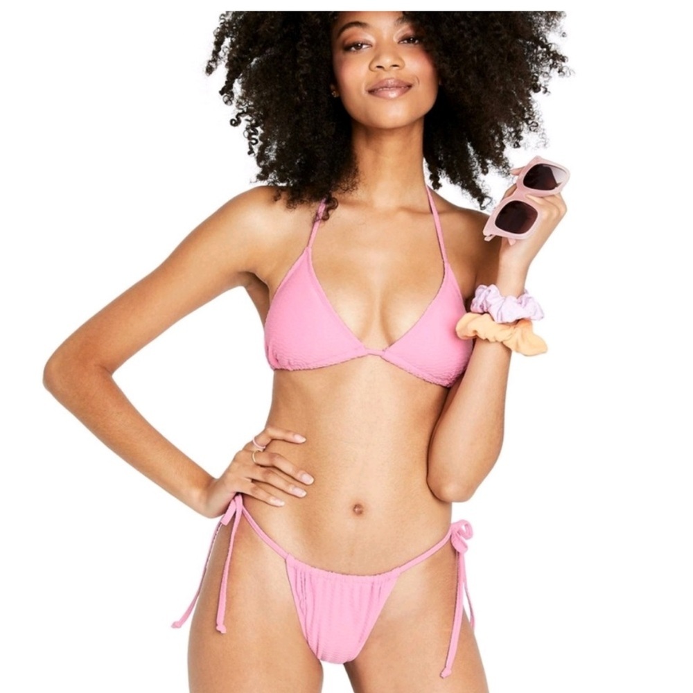 Stoney Clover Pink Bikini complete set baby pink pastel pink new with‎ tags